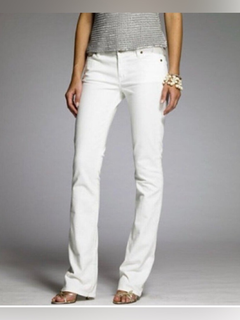 J. Crew Women's White Bootcut Jeans Size 29 R